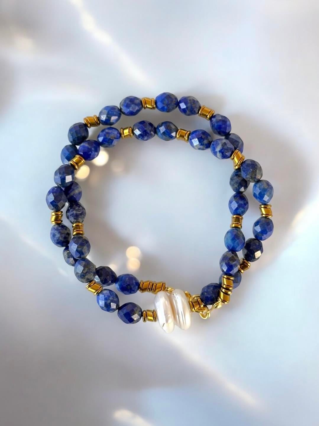 Lapis Lazuli | Barok İnci Kolye
