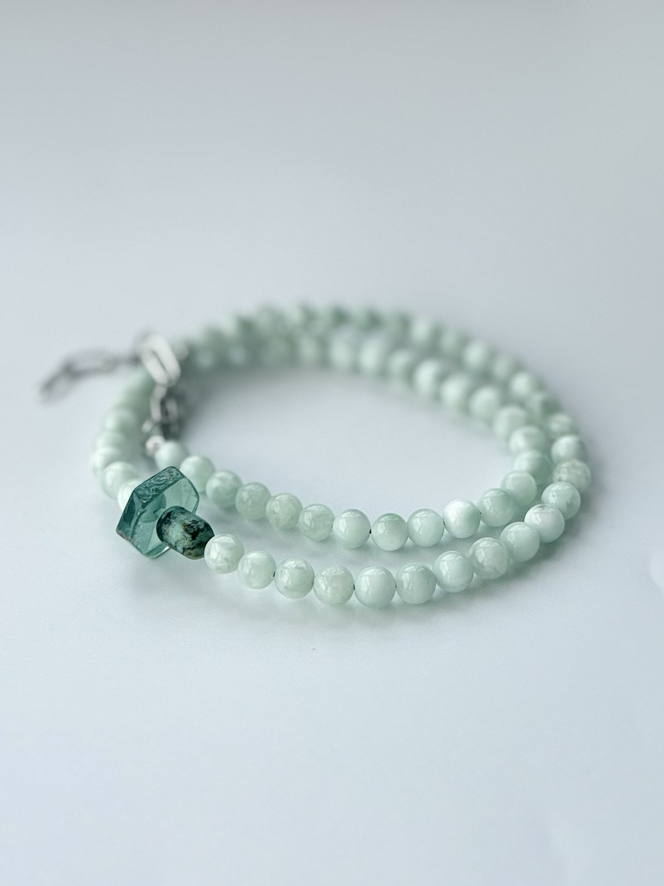 Larimar Doğal Taş Küre Kolye