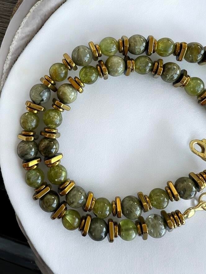 Zebercet & Verdelit Taş Kolye