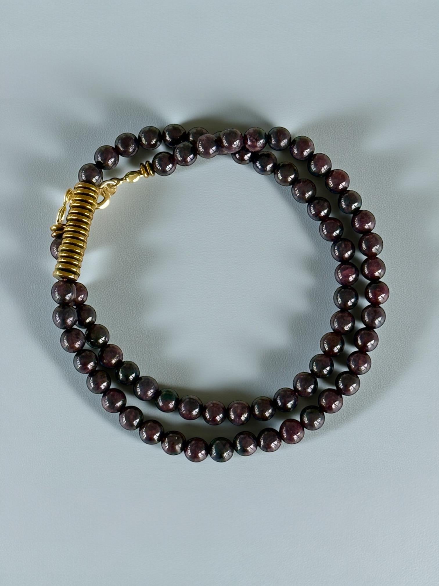 Garnet LaL Taş Kolye No:2