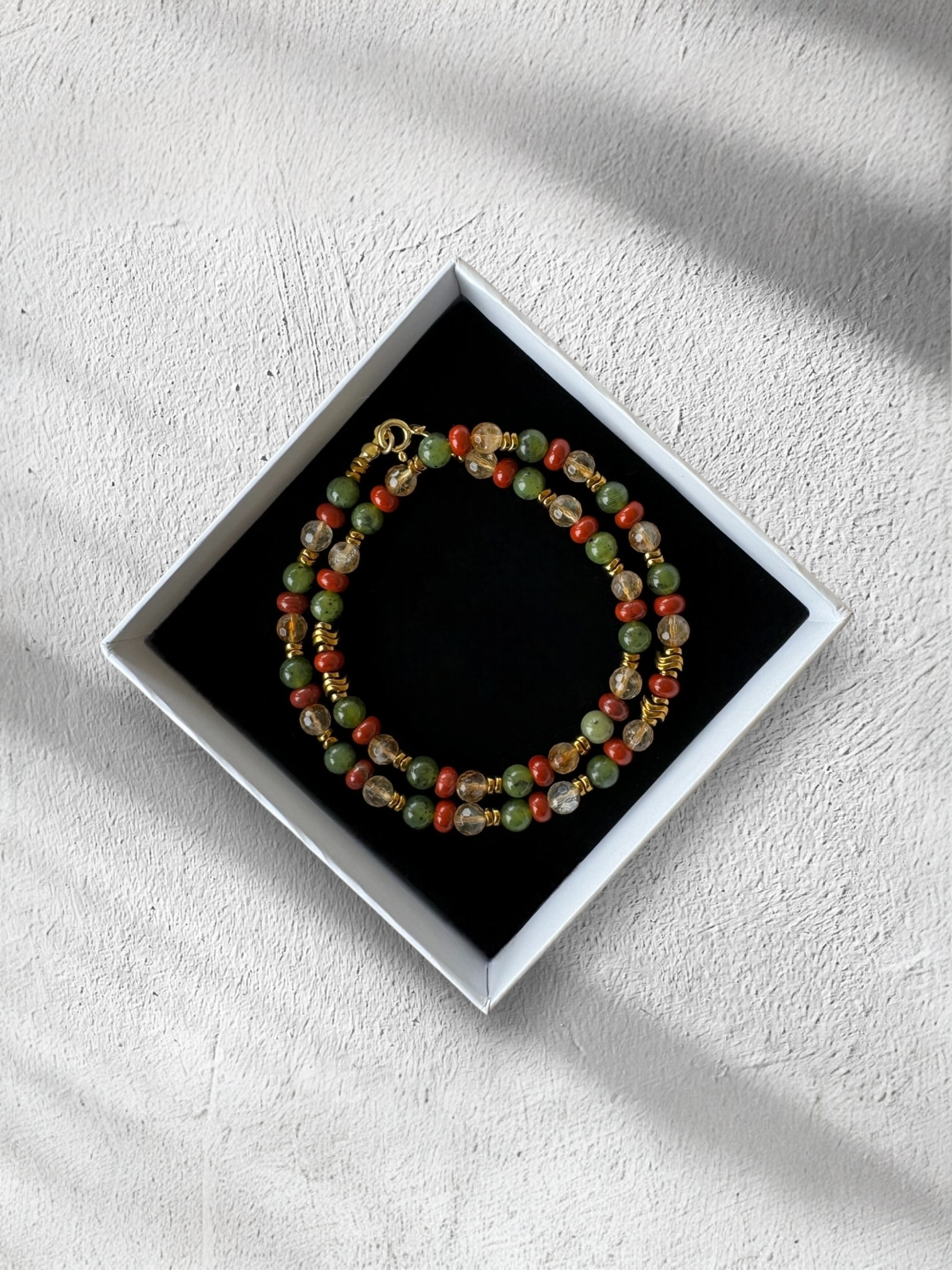 Mix Doğal Taş Kolye