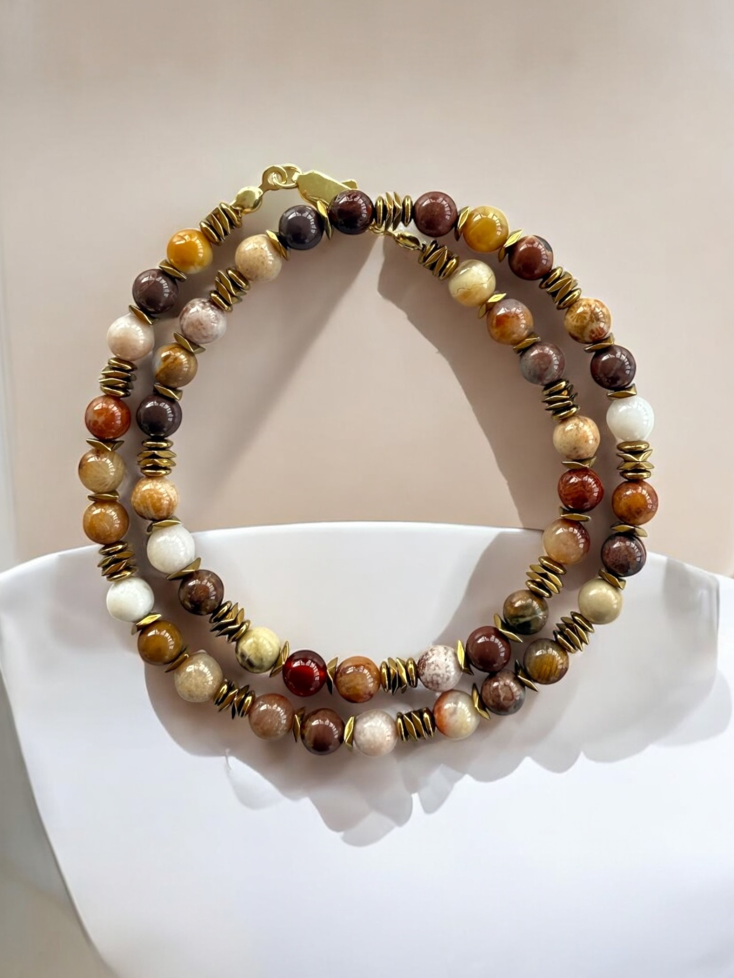 Fosil Mercan Toprak Kolye