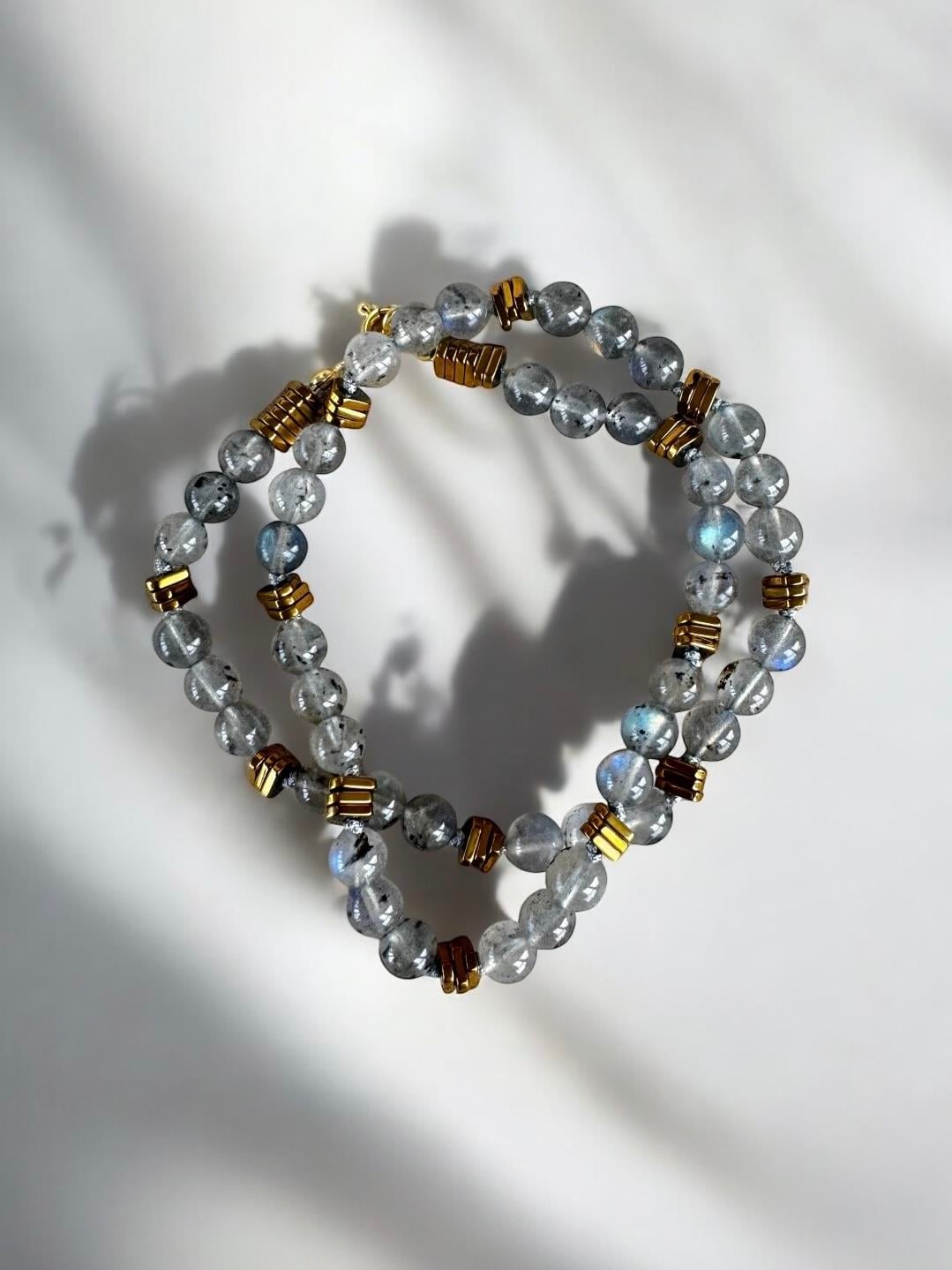 Labradorit Küre Kolye