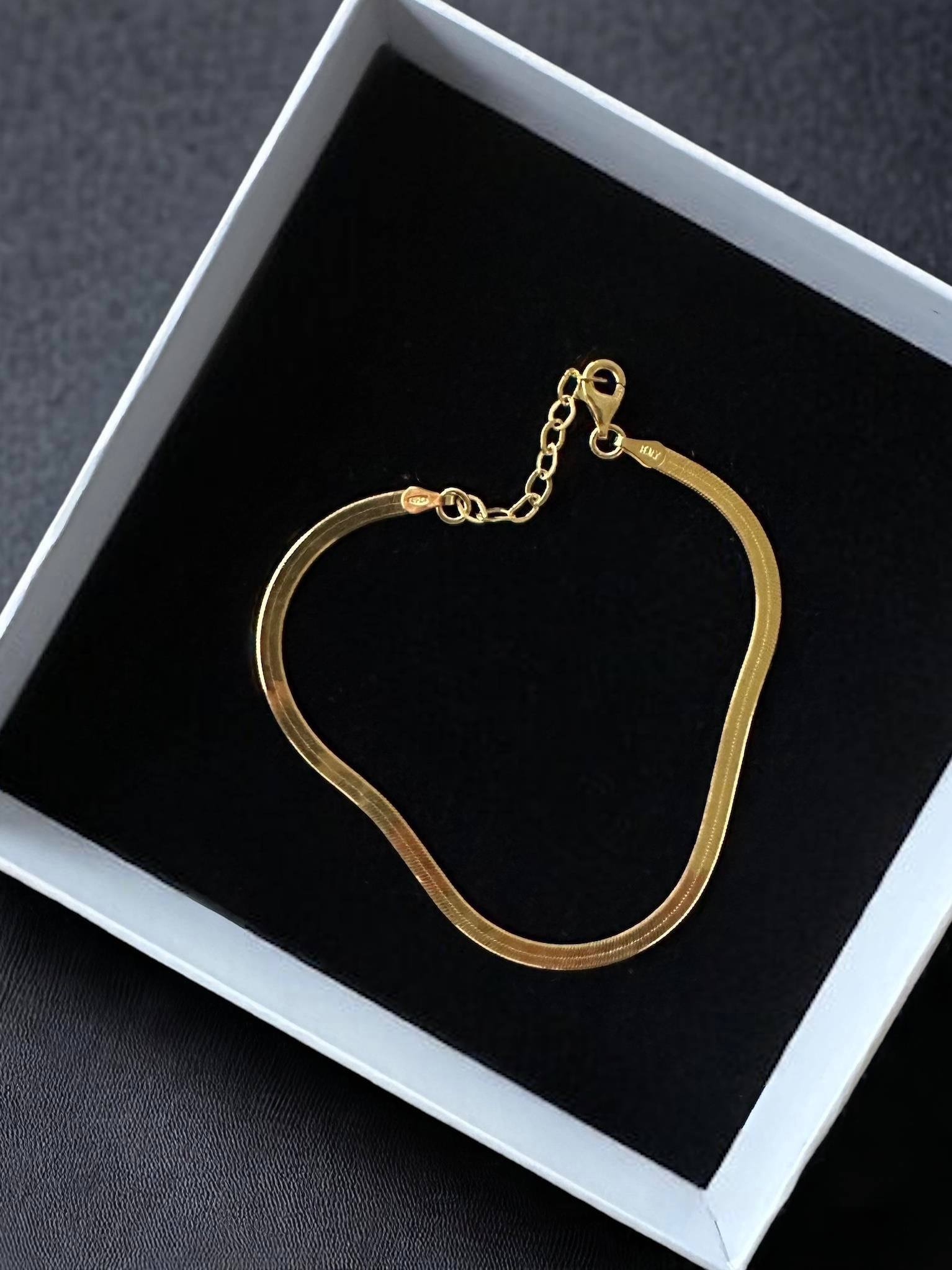 Gümüş Zincir Bileklik | İtalyan Yassı