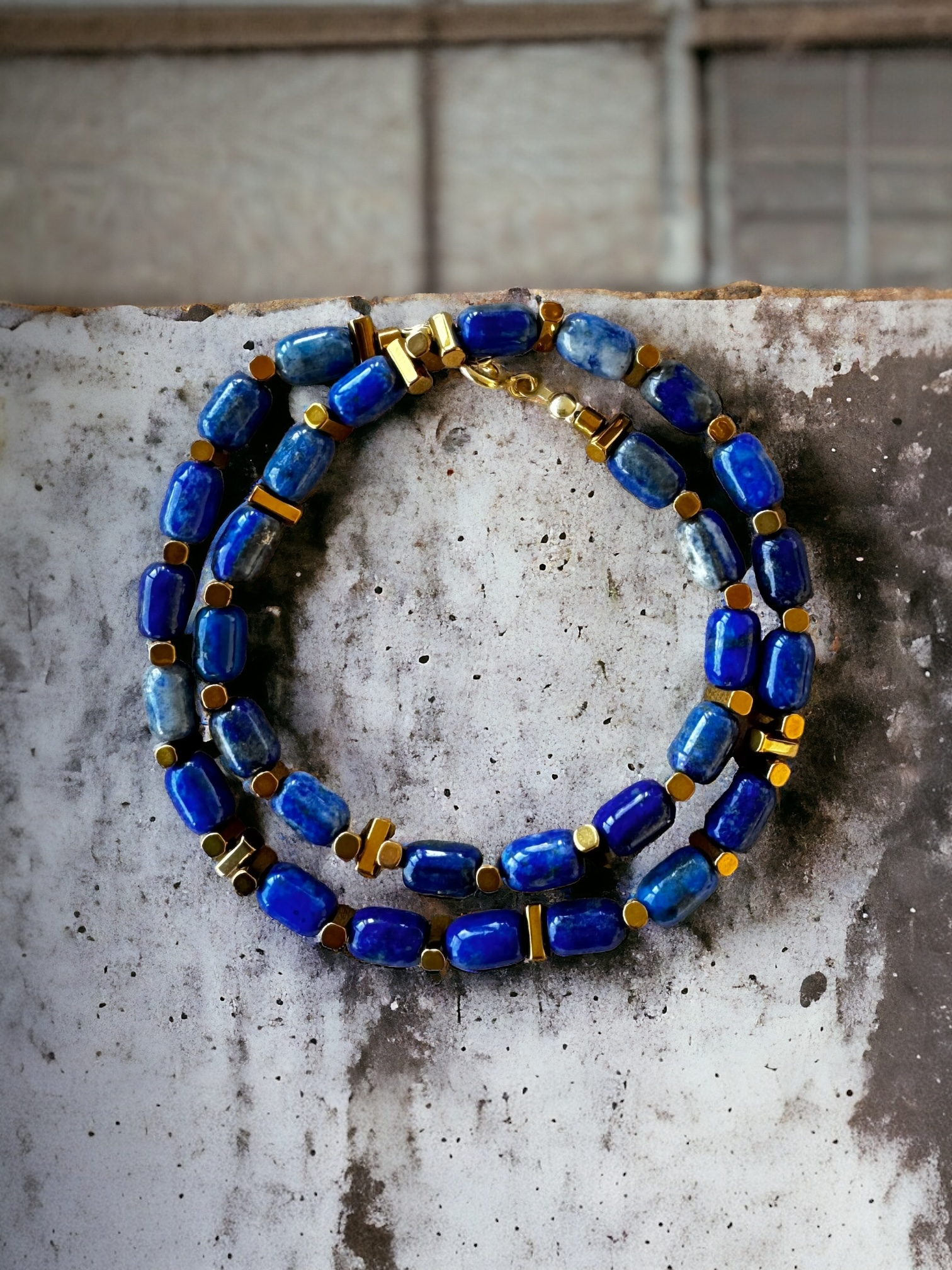 Lapis Lazuli Doğal Taş Kolye