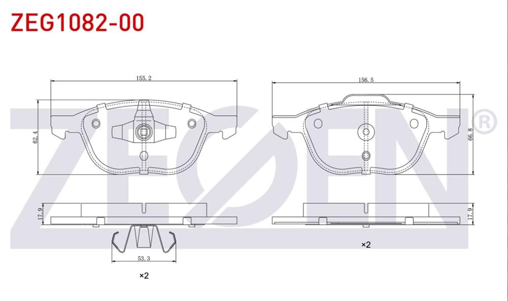 FORD C-MAX  04-11 ÖN BALATA (ZEGEN)