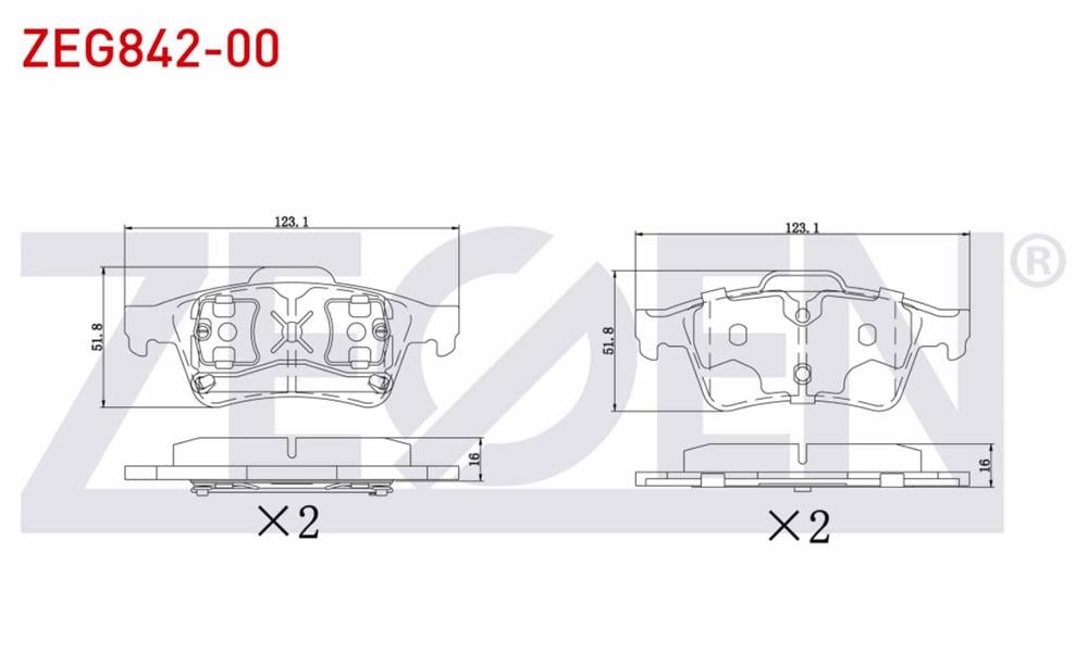 FORD FOCUS 11-15 ARKA BALATA (ZEGEN)