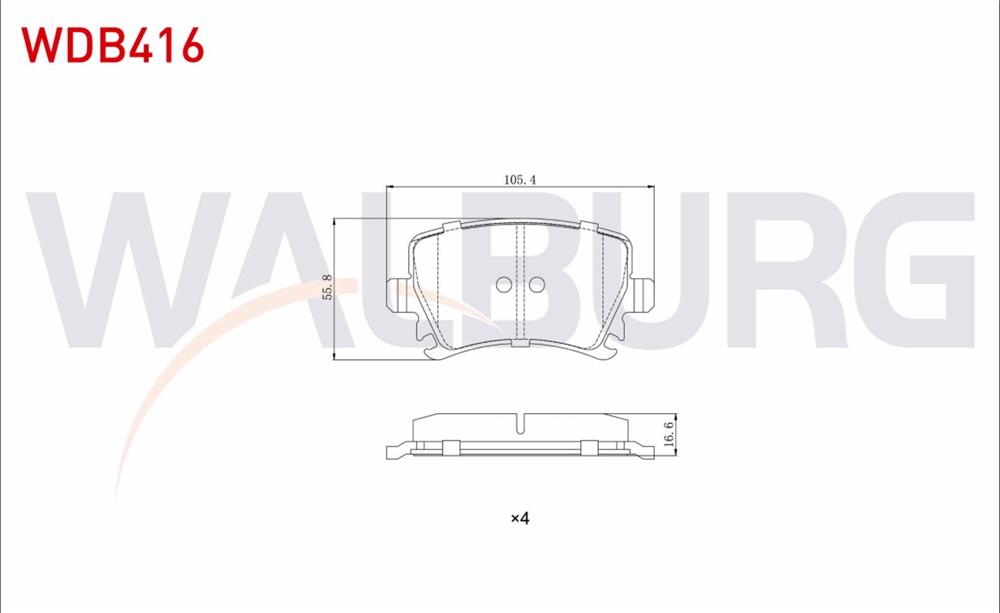 FREN BALATA ARKA CADDY III 2.0 SDI 2004-2015
