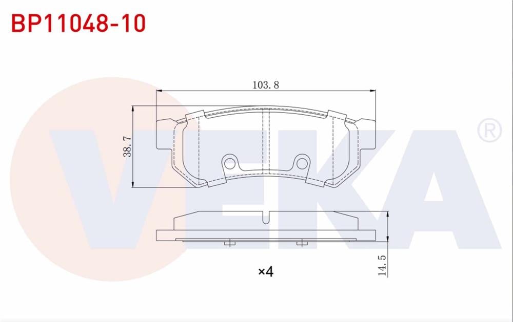 FREN BALATA ARKA CHEVROLET LACETTI (J200) 1.4i 16v 2006-2012