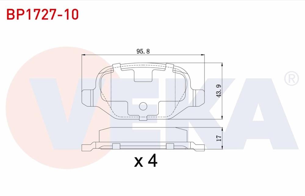 FREN BALATA ARKA FIAT LINEA   2007-