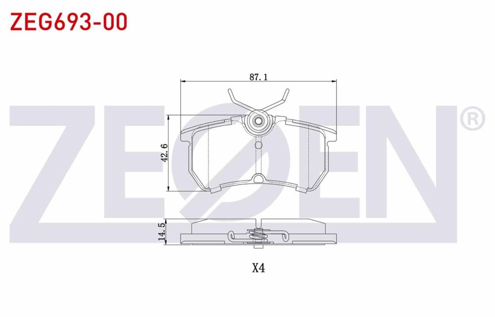 FREN BALATA ARKA FORD FOCUS I 1.6i 16v/ 1.8i 16v/1.8 TDCI /2.0i 16v / 1.6 TDCI /1.4i 16v 1998-2004