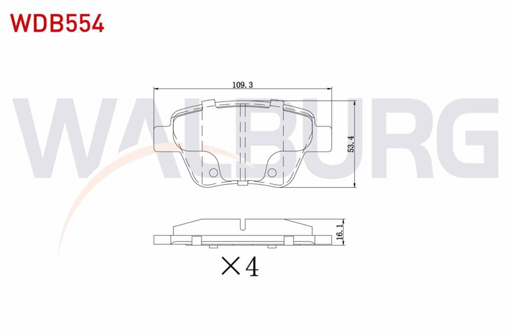 FREN BALATA ARKA JETTA IV 1.4 TSI 2011-