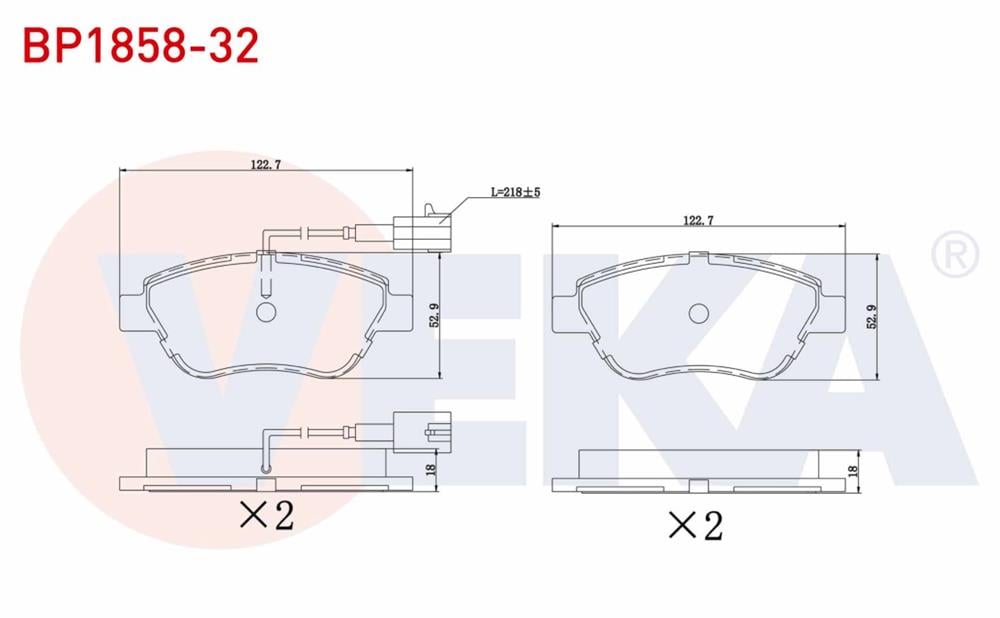 FREN BALATA ON CIFT FISLI BIPPER 1.3 HDI 2008-