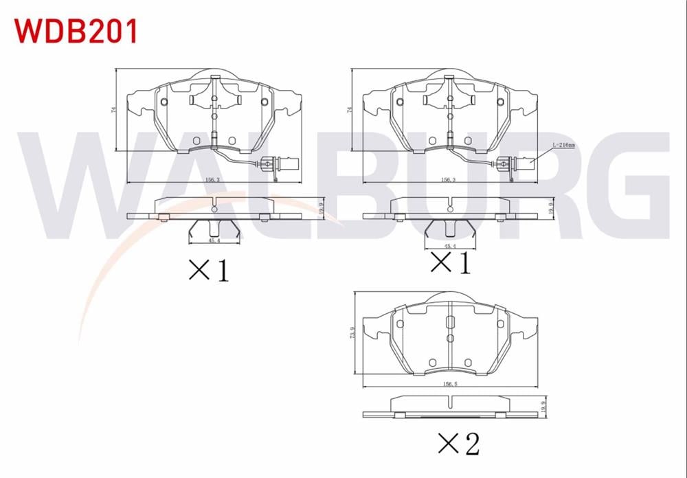 FREN BALATA ON FISLI  A4 1.9 TDI 1994-2001