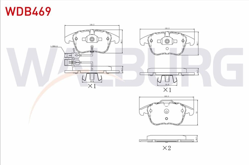 FREN BALATA ON FISLI AUDI A4 (8K2,B8) 1.8 TFSI 2007-2015 