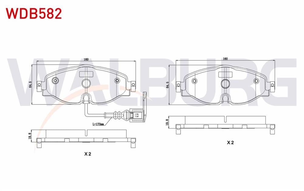 FREN BALATA ON FISLI  SEAT LEON 1.4 TSI 2012-