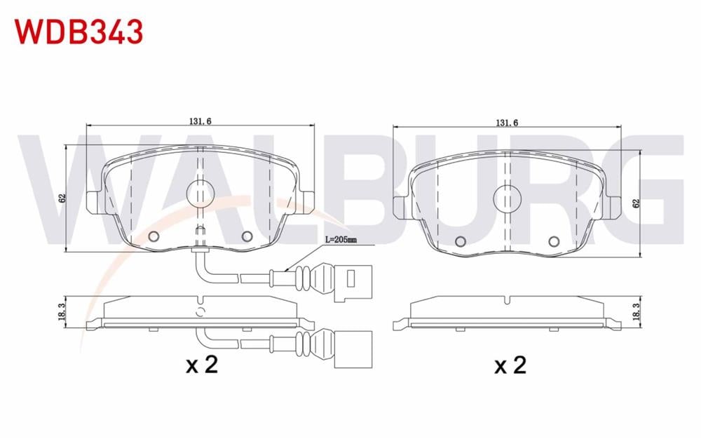 FREN BALATA ON FISLI SKODA  FABIA II 1.4 2006-2015