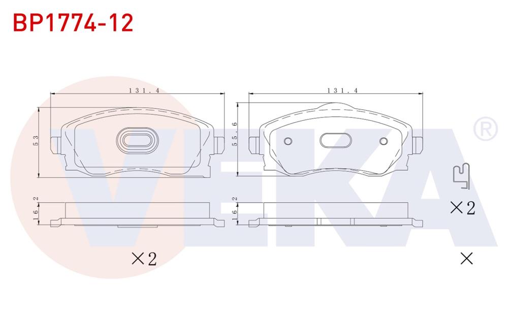 FREN BALATA ON IKAZLI OPEL  CORSA C 1.0 2000-2006