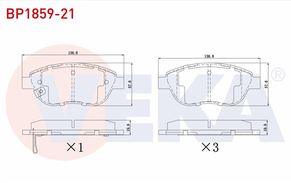 FREN BALATA ON IKAZLI OPEL CORSA D  2006-2014 
