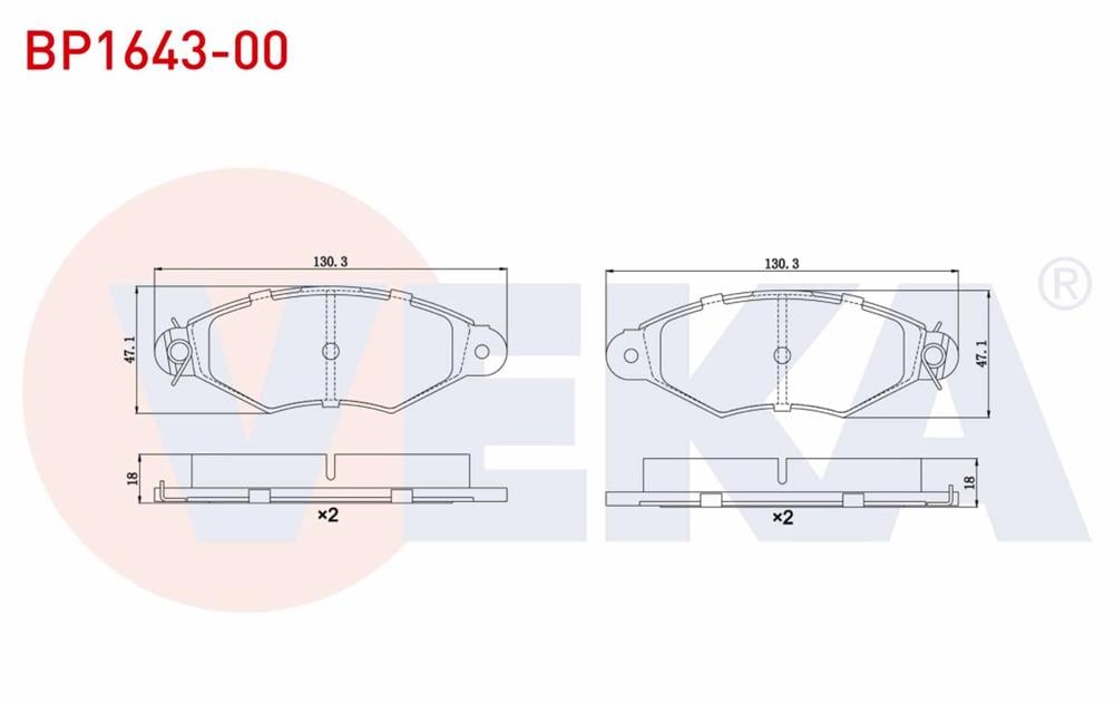 FREN BALATA ON RENAULT KANGOO (KC0/1) 1.9 D 1998-2008 