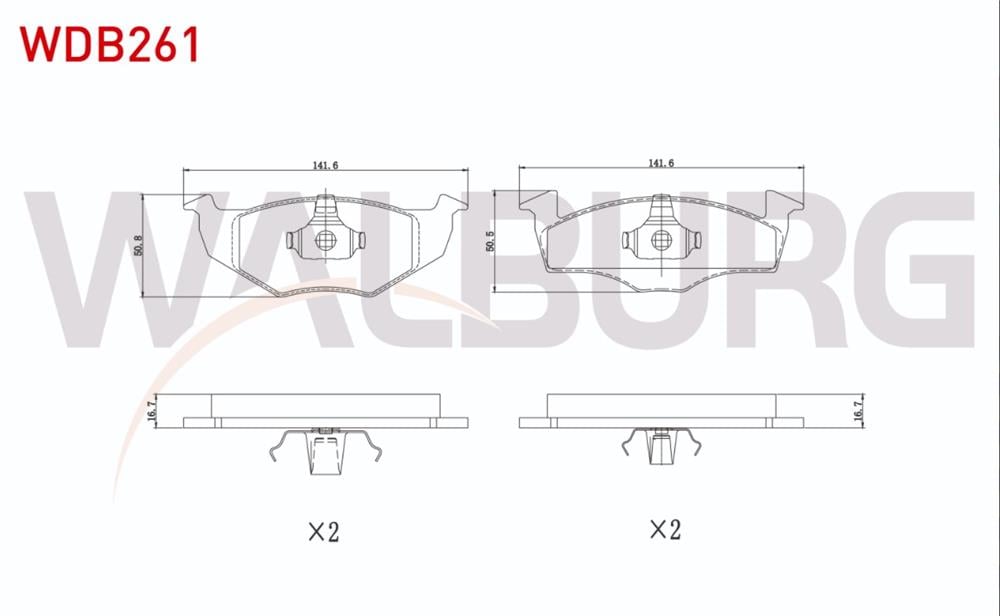 FREN BALATA ON VW POLO (6N1) 1.4i 16v 1994-1999/