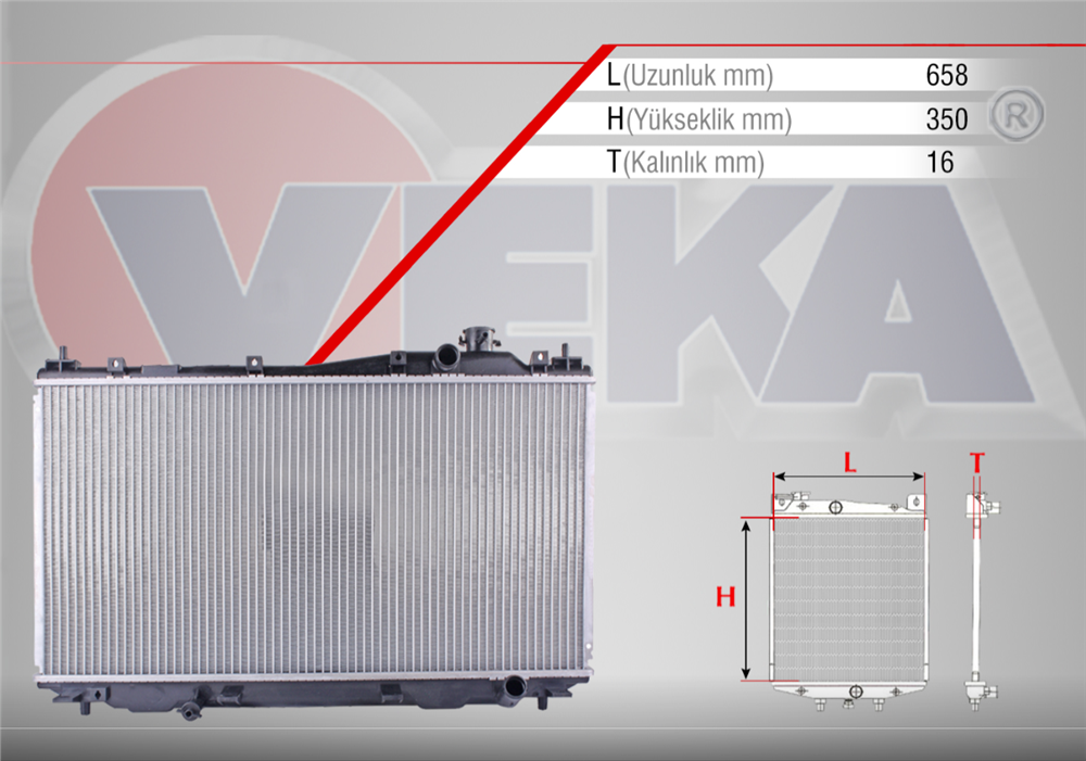 HONDA CİVİC 01-05 SU RADYATÖRÜ MANUEL (VEKA)