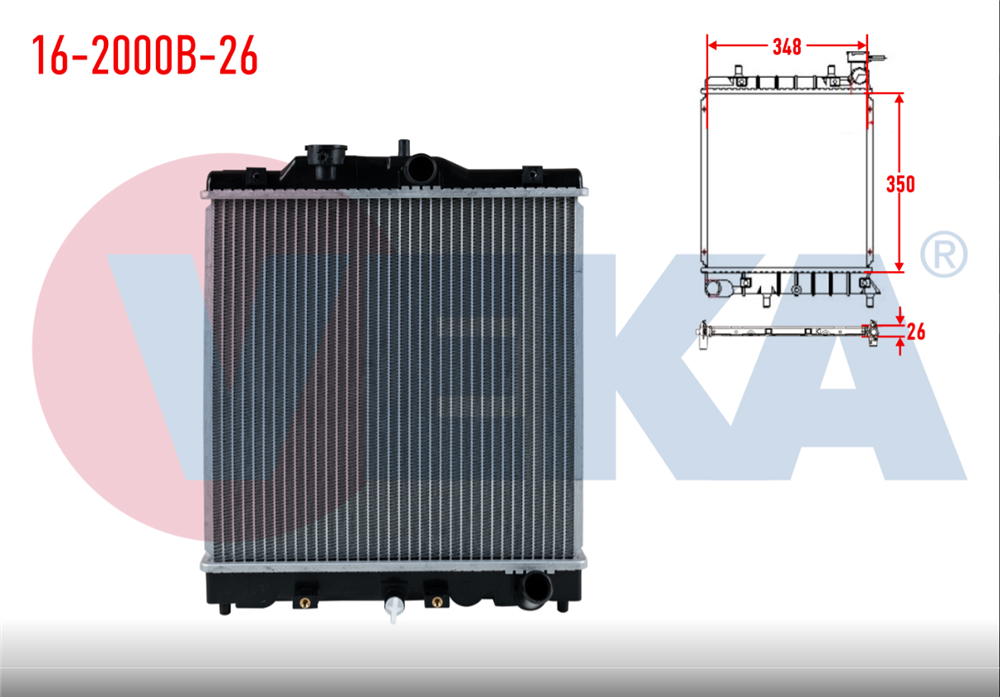 HONDA CİVİC 92-01 SU RADYATÖRÜ MANUEL 26MM (VEKA)