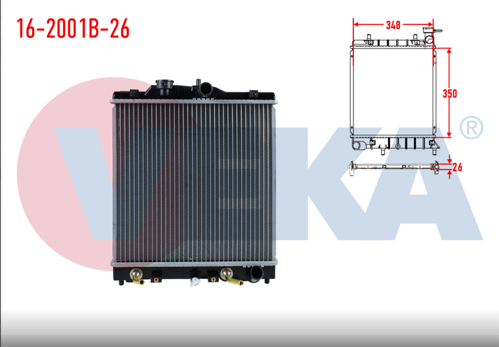 HONDA CİVİC 92-01 SU RADYATÖRÜ OTO.VİTES 26MM (VEKA)