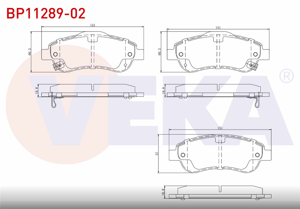 HONDA CRV 06-12 ÖN FREN BALATA (VEKA)