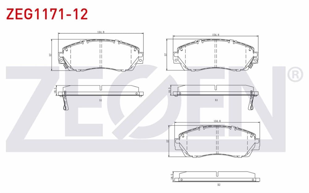 HONDA CRV 07-17 ÖN FREN BALATA (ZEGEN)