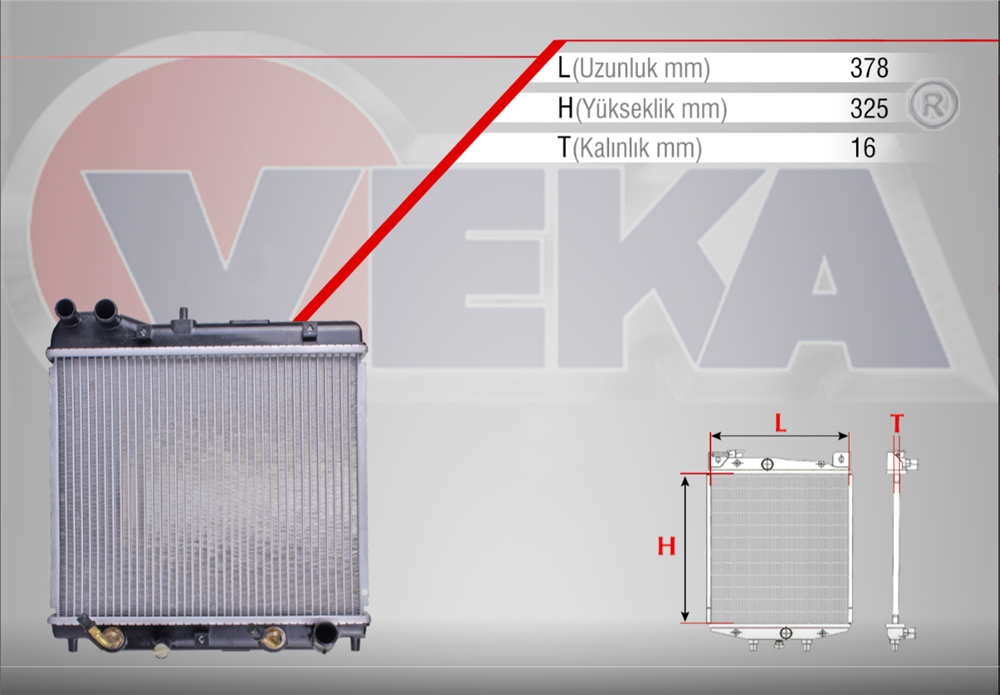 HONDA JAZZ 02-08 SU RADYATÖRÜ OTOM.VİTES KÜÇÜK TİP (VEKA)