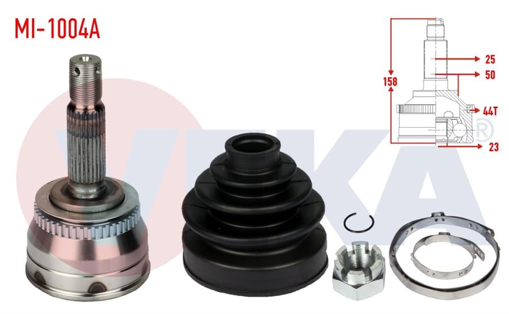 HYUNDAİ ACCENT 03-05 DİZEL DIŞ AKS KAFASI 23 DİŞ (VEKA)