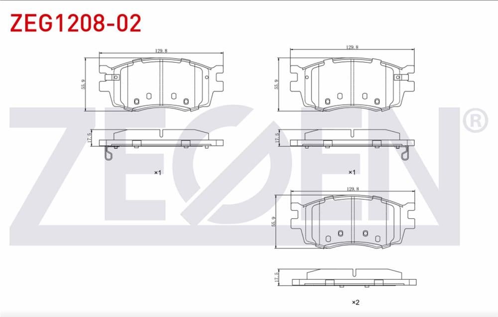 HYUNDAİ ACCENT 06-11 ERA ÖN FREN BALATASI (ZEGEN)