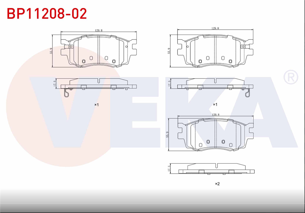HYUNDAİ ACCENT 06-12 ERA ÖN FREN BALATASI (VEKA)
