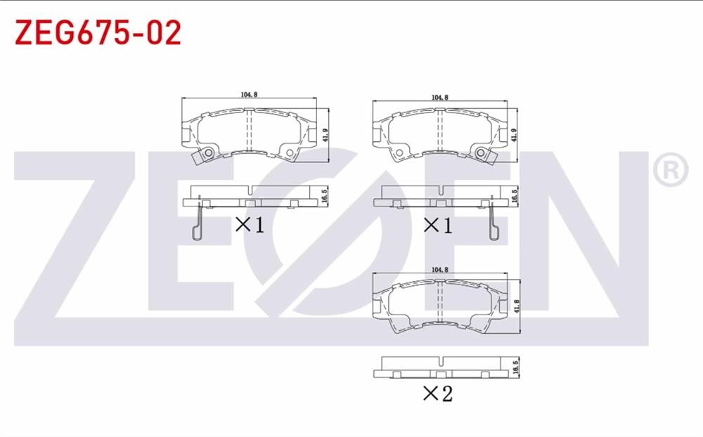 HYUNDAİ ATOS 98-05 ÖN FREN BALATA (ZEGEN)