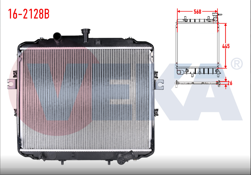 HYUNDAİ H100 05- KMY. SU RADYATÖRÜ (VEKA)