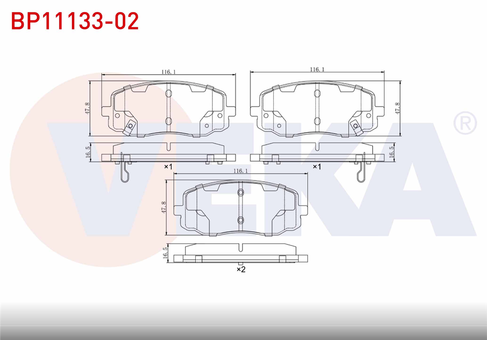 HYUNDAİ İ10 08-13 ÖN FREN BALATA (VEKA)