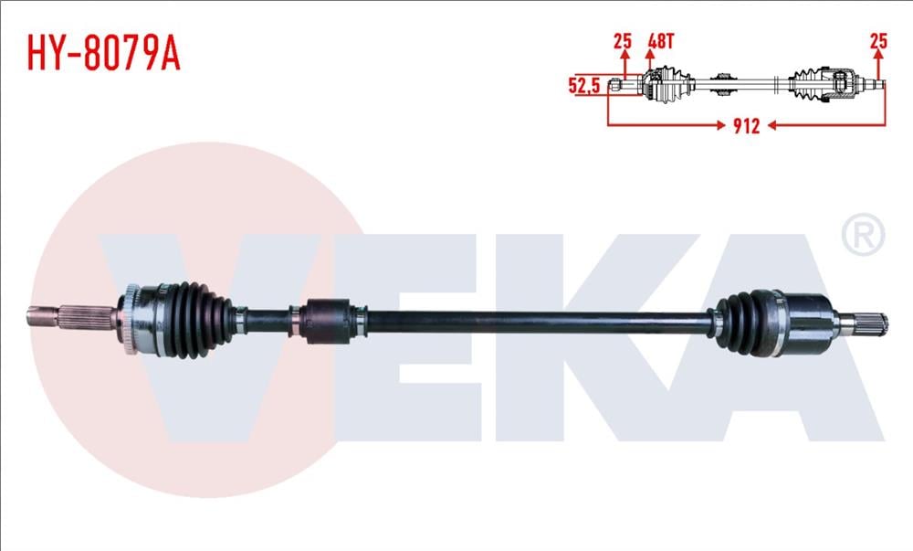 HYUNDAİ İ20 15- 1,2 BENZ'Lİ ÖN SAĞ AKS KOMPLE (VEKA)
