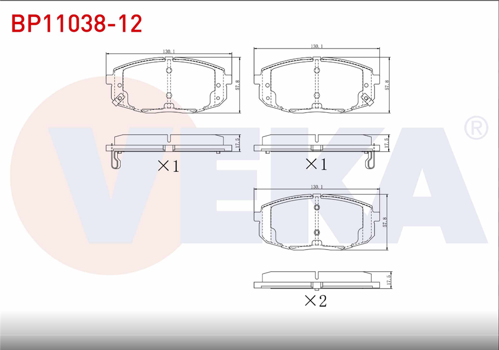 HYUNDAİ İ30 08-11  ÖN FREN BALATA (VEKA)