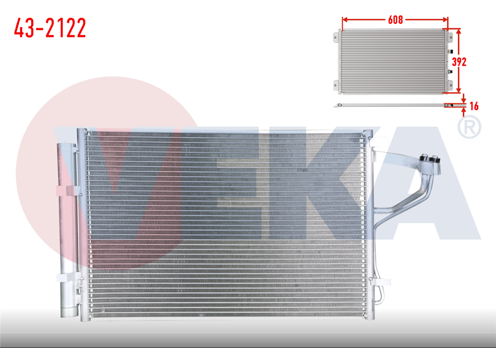 HYUNDAI İ30 11=> KLİMA RADYATÖRÜ 1,6 GDI BENZİNLİ 97606-3X000 (VEKA)