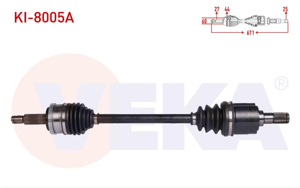 KIA CEED 06-12 AKS KOMPLE SOL 1,6 CRDİ ABS'Lİ OTOMATİK 671MM (VEKA)