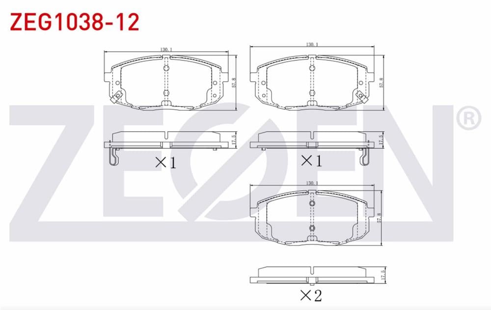 KIA CEED 06-12 ÖN FREN BALATASI (ZEGEN)