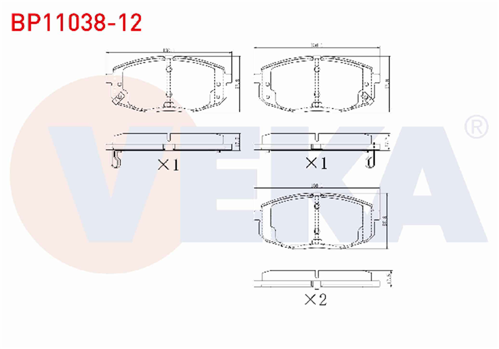 KIA CEED 08-11 ÖN FREN BALATA (VEKA)
