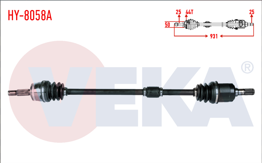 KİA CERATO 04-12 1,6 BENZ'Lİ SAĞ AKS KOMPLE OTOM.VİTES 931MM(VEKA)