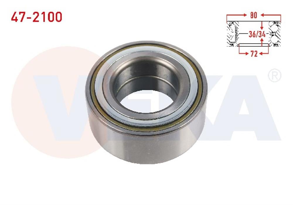 KİA MAGNETIS 01-05  ÖN TEKER RULMANI 42X80X36/34 (VEKA)