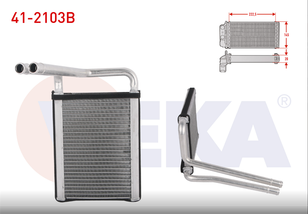 KIA RİO 06-12 KALORİFER RADYATÖRÜ BRAZING (VEKA)