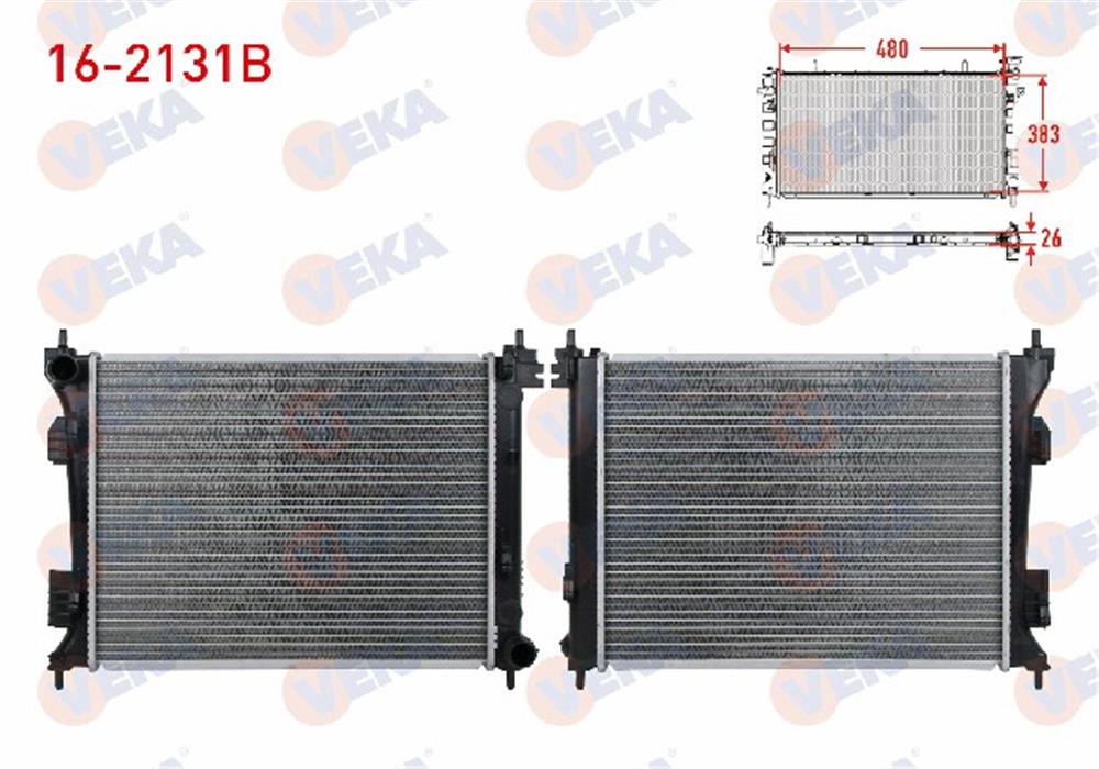 KIA RİO SU RADYATÖRÜ MANUEL 1,6 DİZEL 25310-1R300 (VEKA)