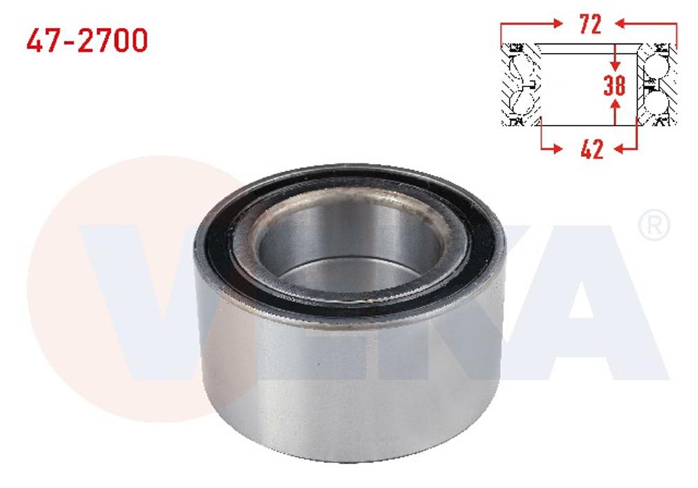 KİA SEPHİA 93-01 ÖN TEKER RULMANI 42X72X38 (VEKA)