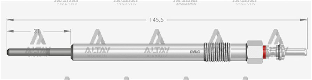 KIZDIRMA BUJİSİ (ISITMA ADET) ASTRA J 1.6 CDTI / ASTRA K 1.6 CDTI / INSIGNIA B 1.6 CDTI / MERIVA B 1.6 CDTI / MOKKA X 1.6 CDTI / ZAFIRA C 1.6 CDTI 4,4V