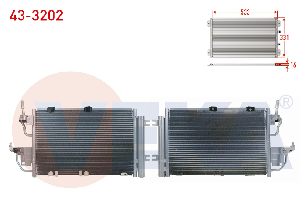 KLIMA RADYATORU OPEL ASTRA H 1.3 CDTI 2004-2010